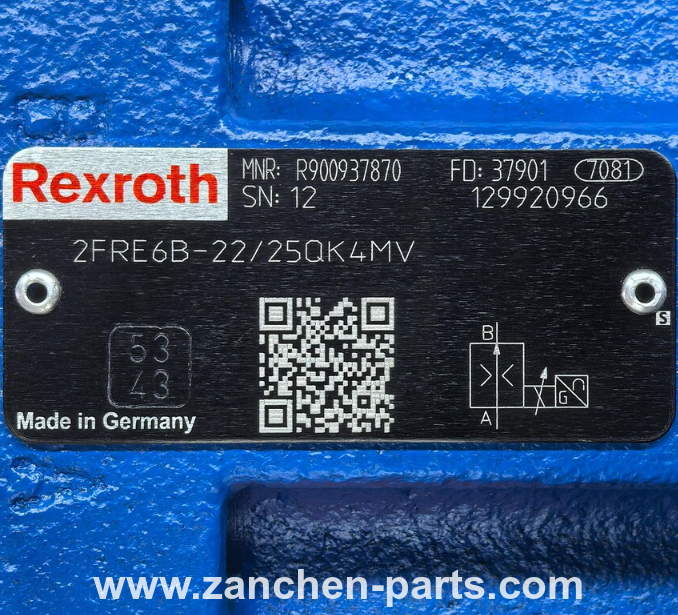 Rexroth R900937870 Flow Control Valve 2FRE6B-22/25QK4MV